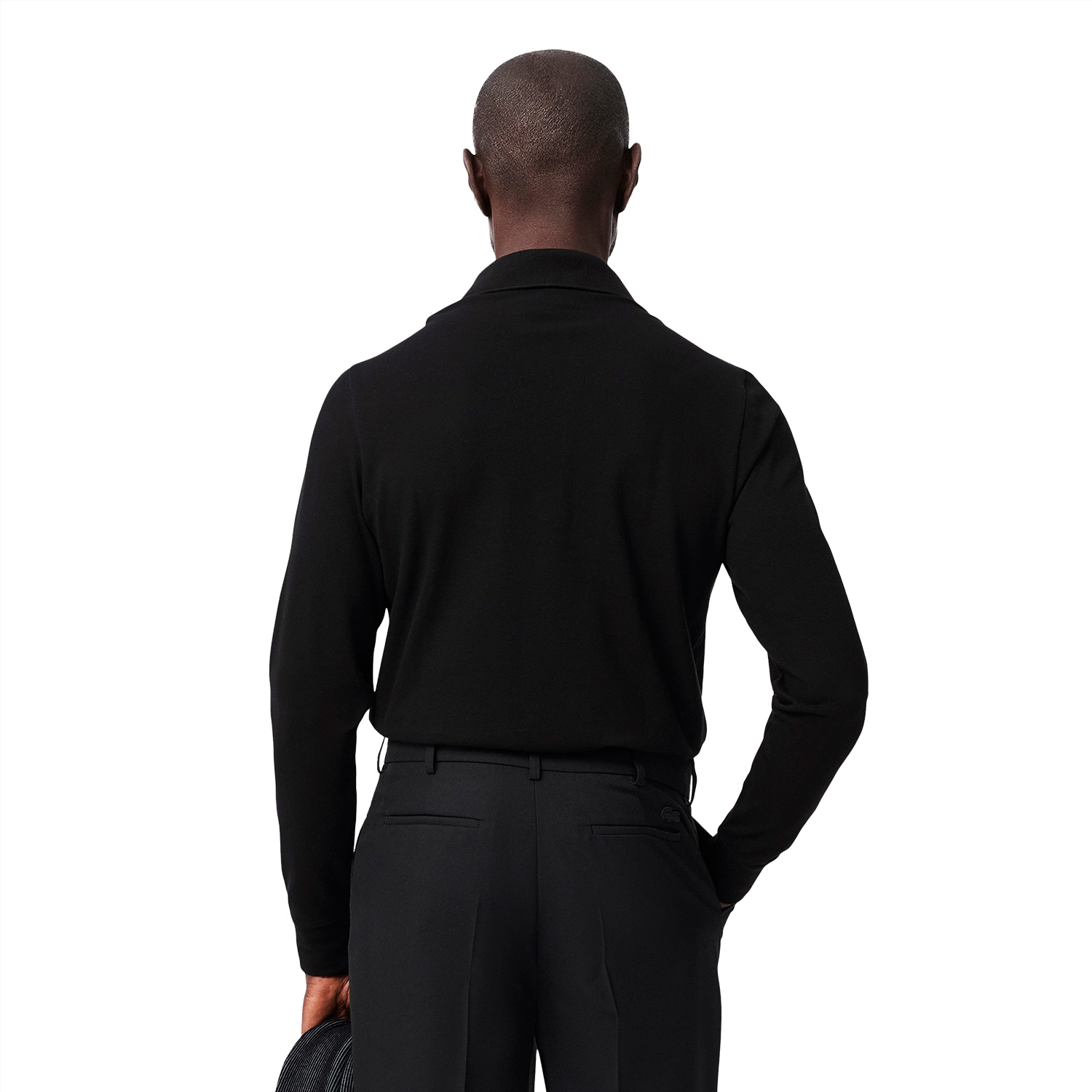 Lacoste_Polo_lange_mouwen_zwart_