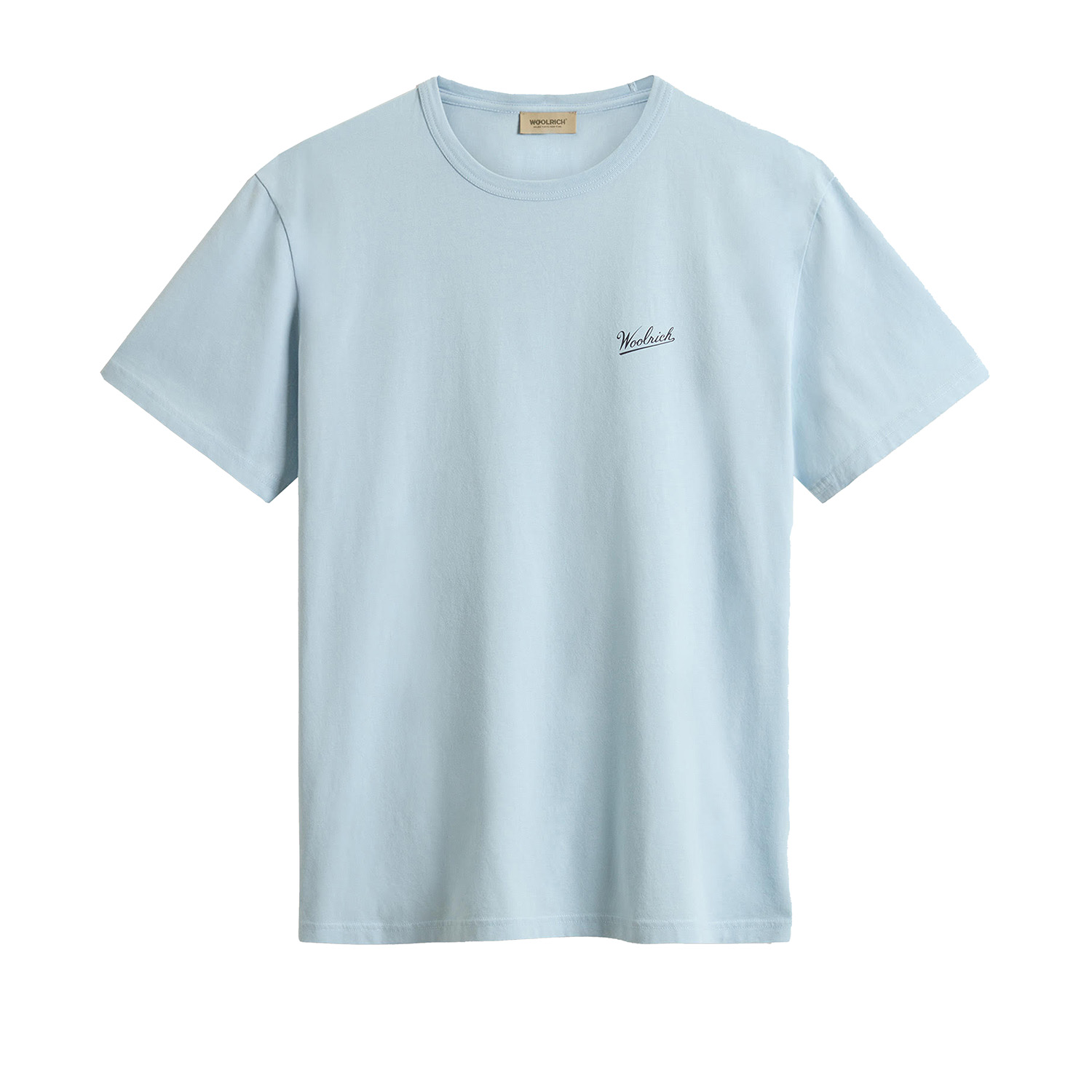 woolrich_t_shirt_lichtblauw_logo_t_shirt