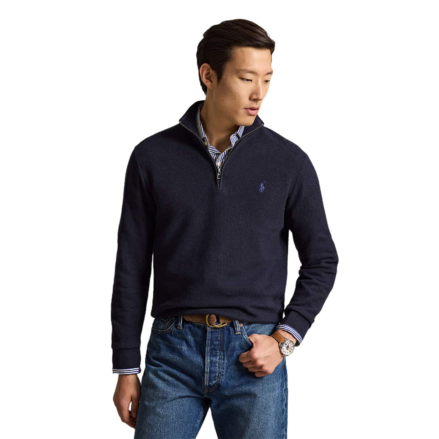 polo_ralph_lauren_half_zip_trui_donkerblauw_710b18060