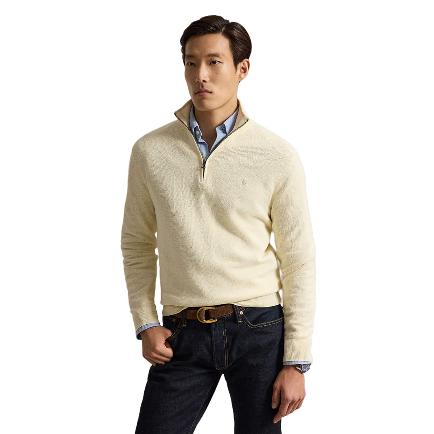 polo_ralph_lauren_half_zip_trui_ecru_710b18060