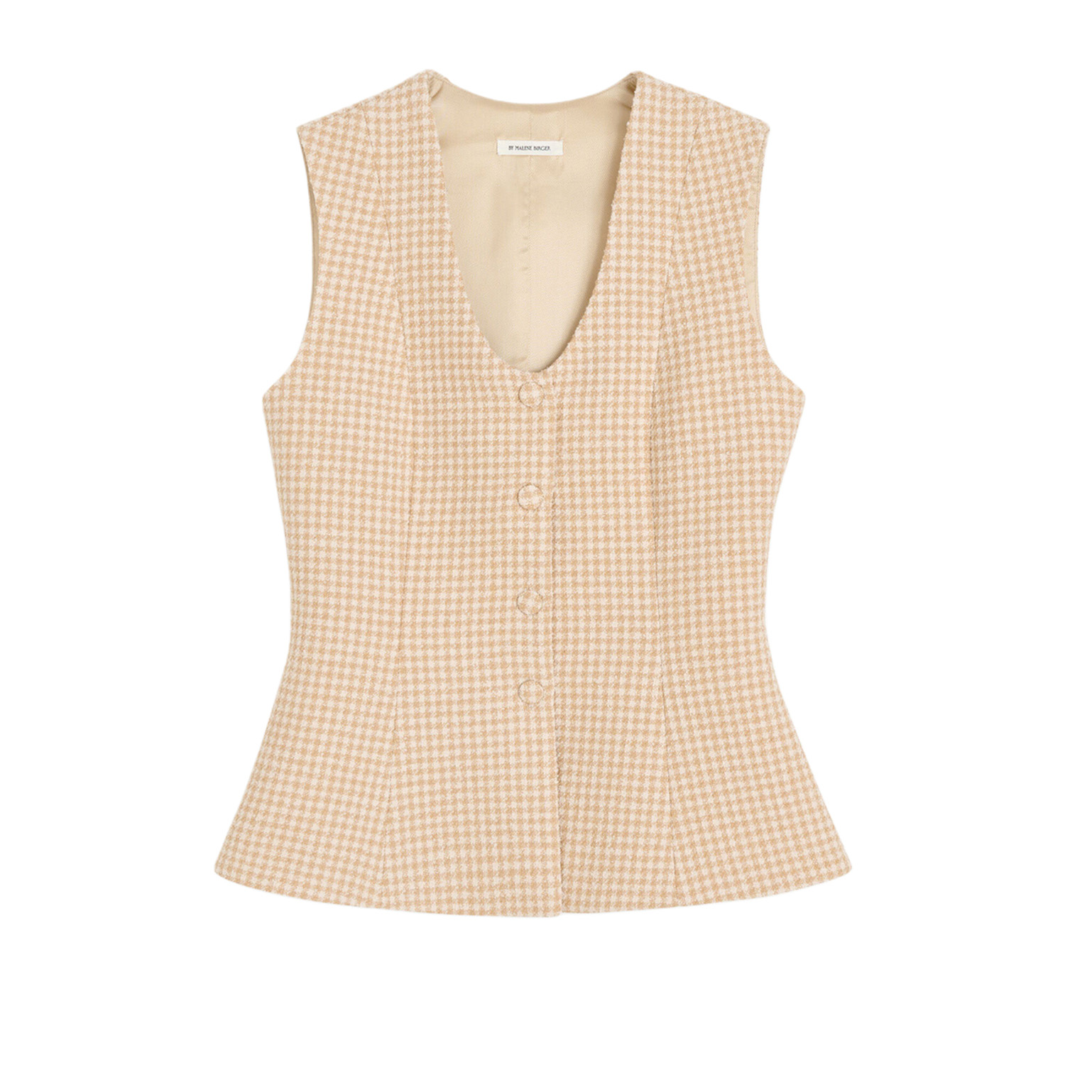 by_malene_birger_gilet_merlin_beige_wit