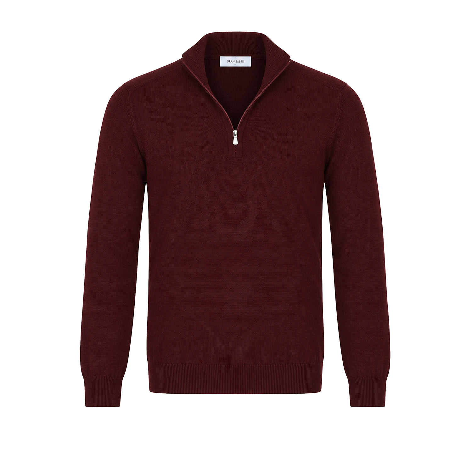gran_sasso_half_zip_trui_donkerrood_55126_14290