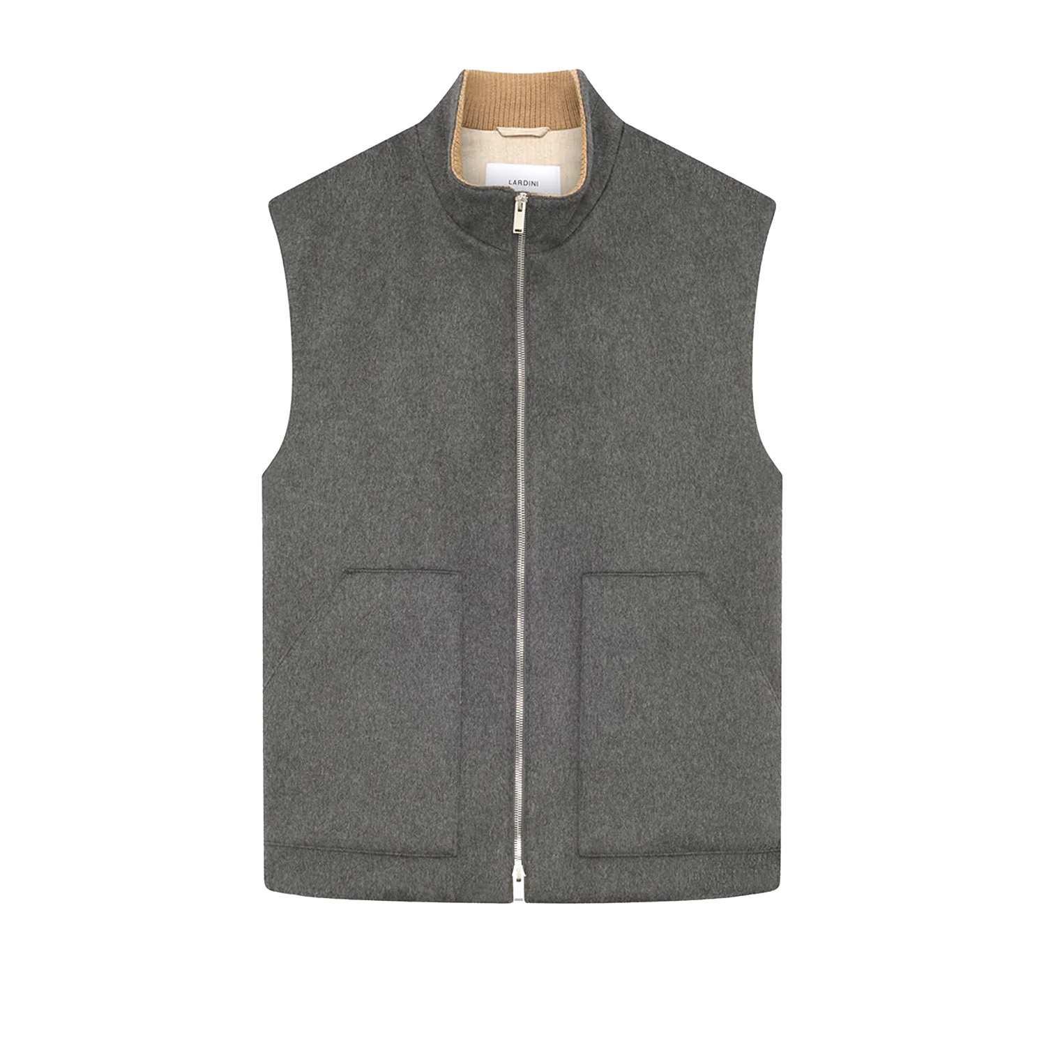 lardini_bodywarmer_donkergrijs