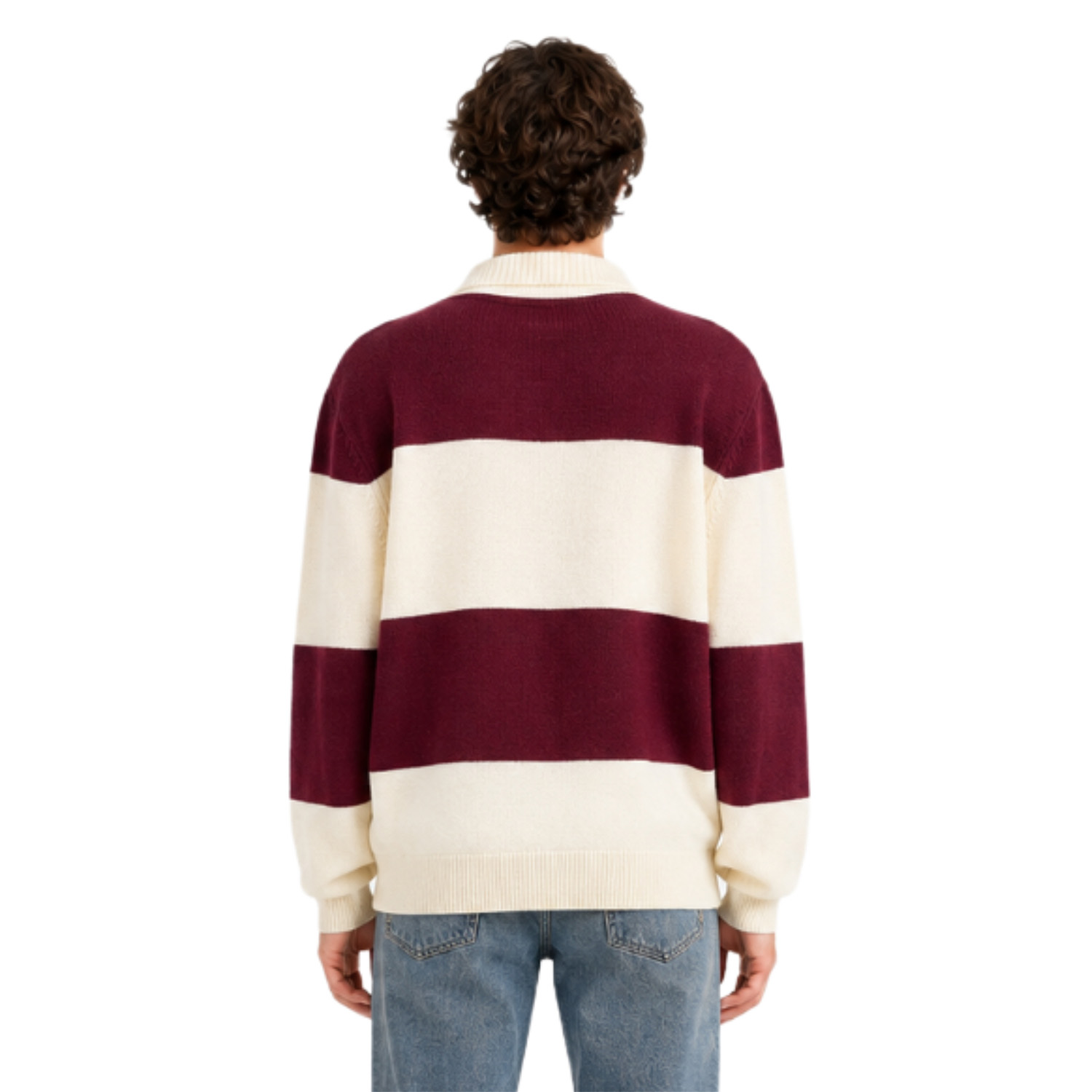 a_p_c_polo_trui_luis_ecru_rood_