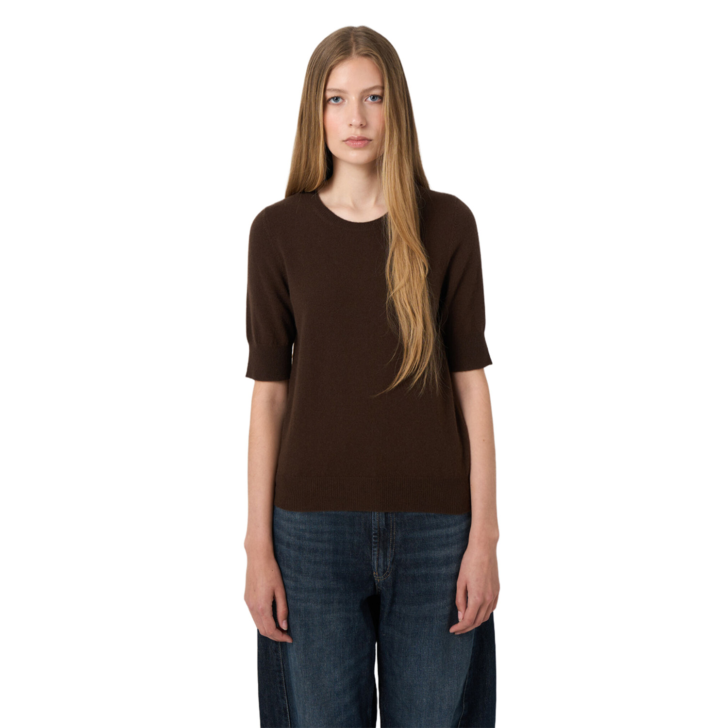 repeat_cashmere_trui_korte_mouw_donkerbruin_100507