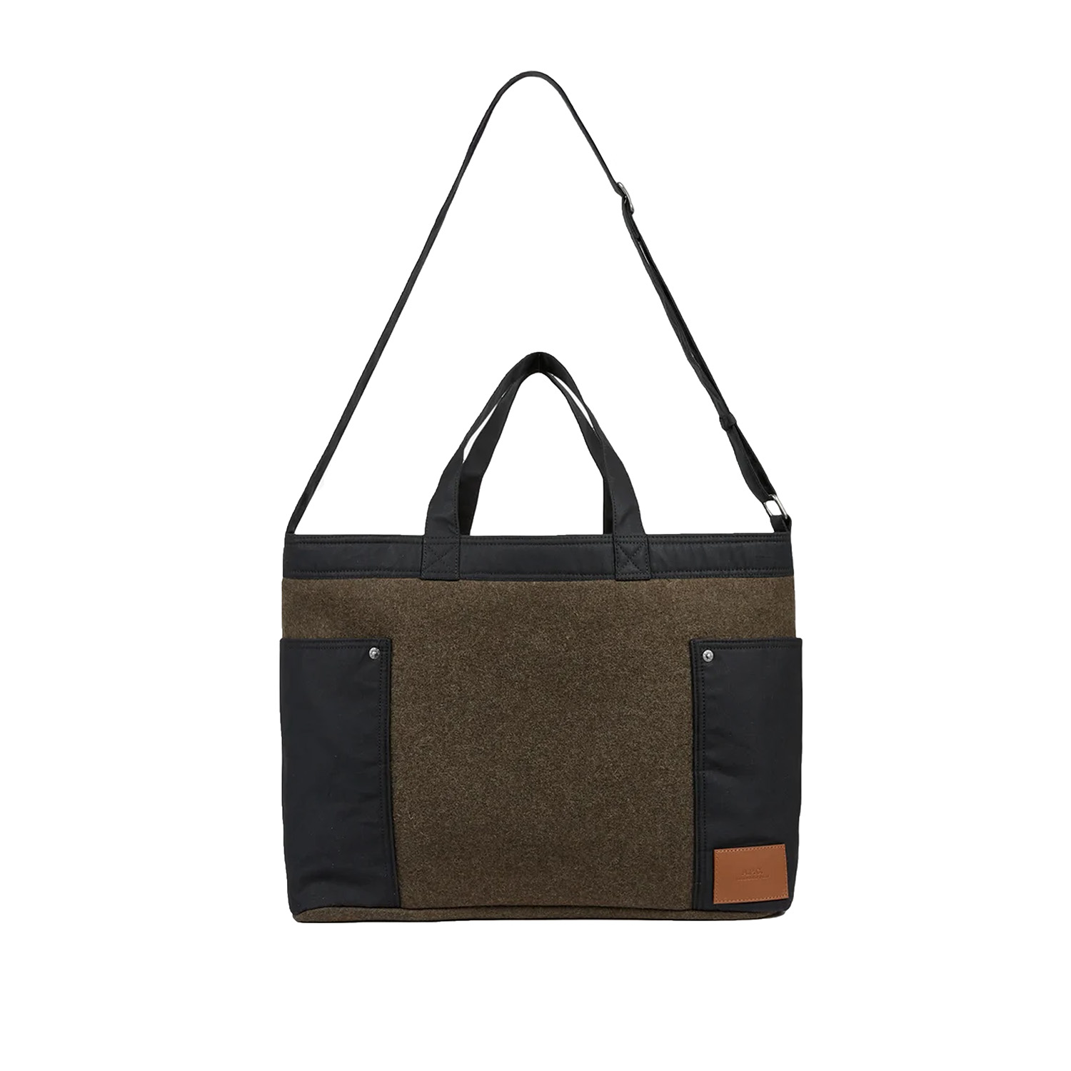 a_p_c_tote_bag_cabas_jardin_khaki_zwart