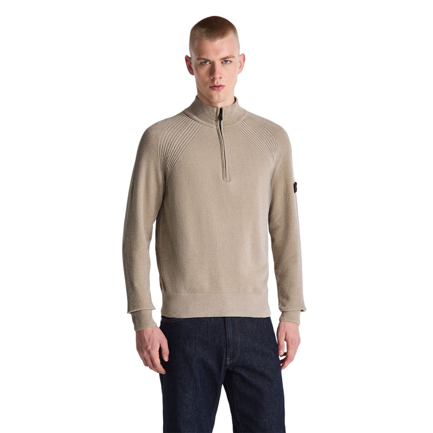 peuterey_half_zip_sweater_crivelli_beige