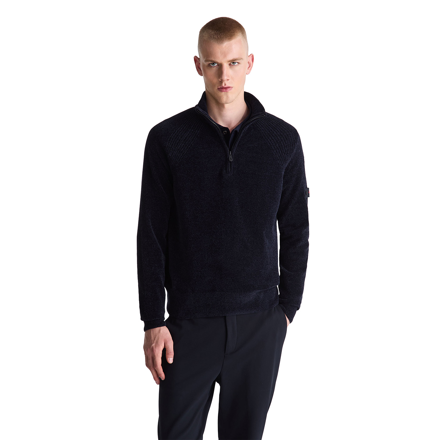 peuterey_half_zip_sweater_crivelli_donkerblauw