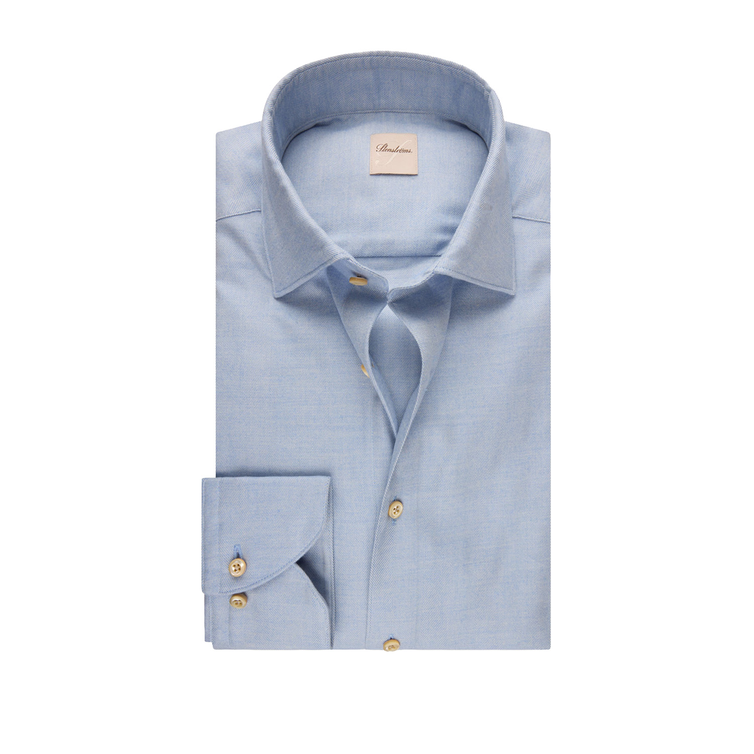 stenstroms_flannel_overhemd_slim_fit_lichtblauw_7127119025