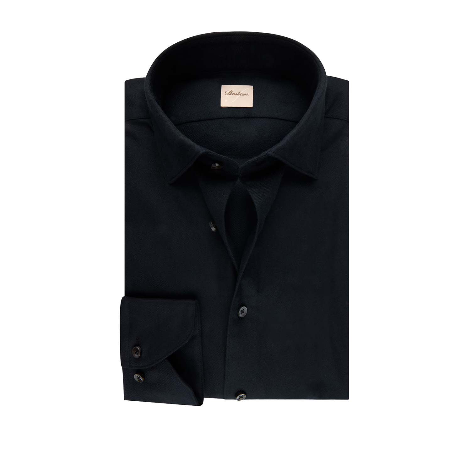 stenstroms_flannel_overhemd_zwart_7127119035