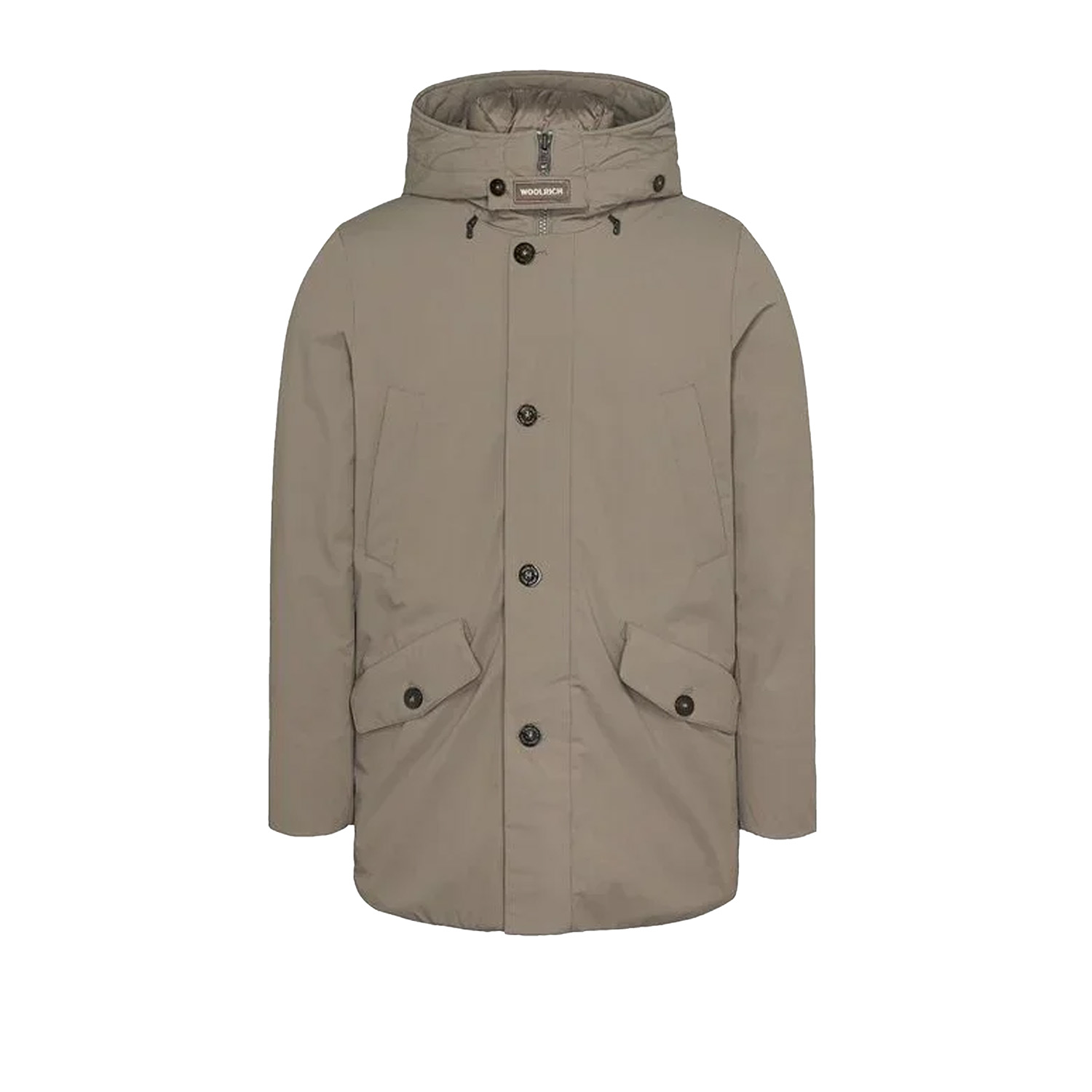 Woolrich_Stretch_parka_taupe