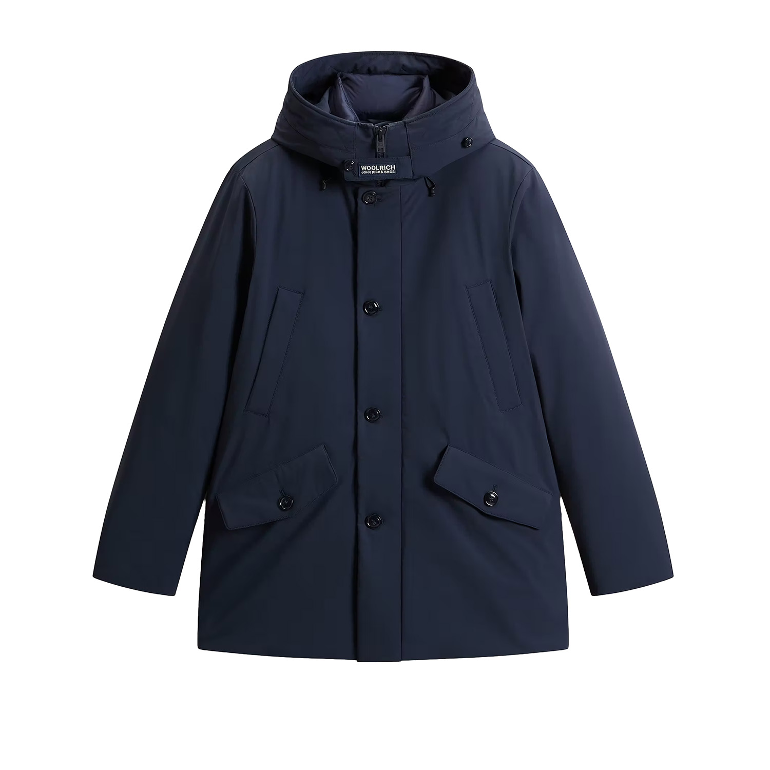 woolrich_stretch_parka_donkerblauw